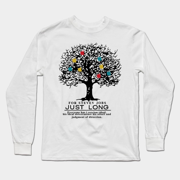 Stevev Jobs Long Sleeve T-Shirt by Mouse